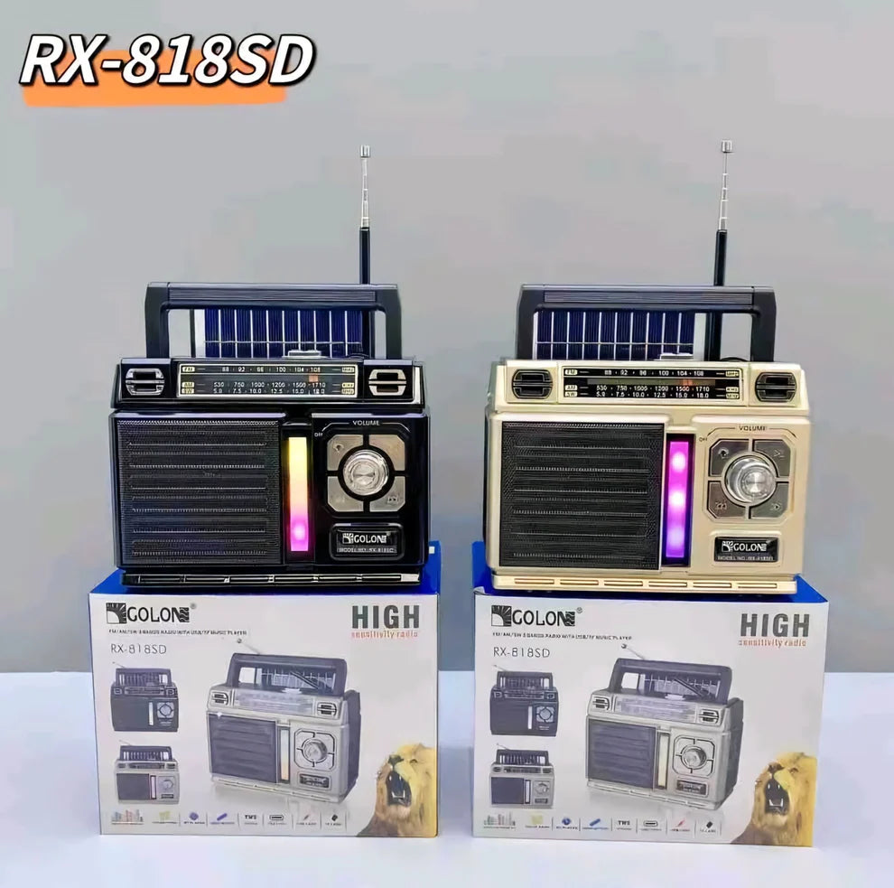 RX-818SD Solarni Prijenosni Radio