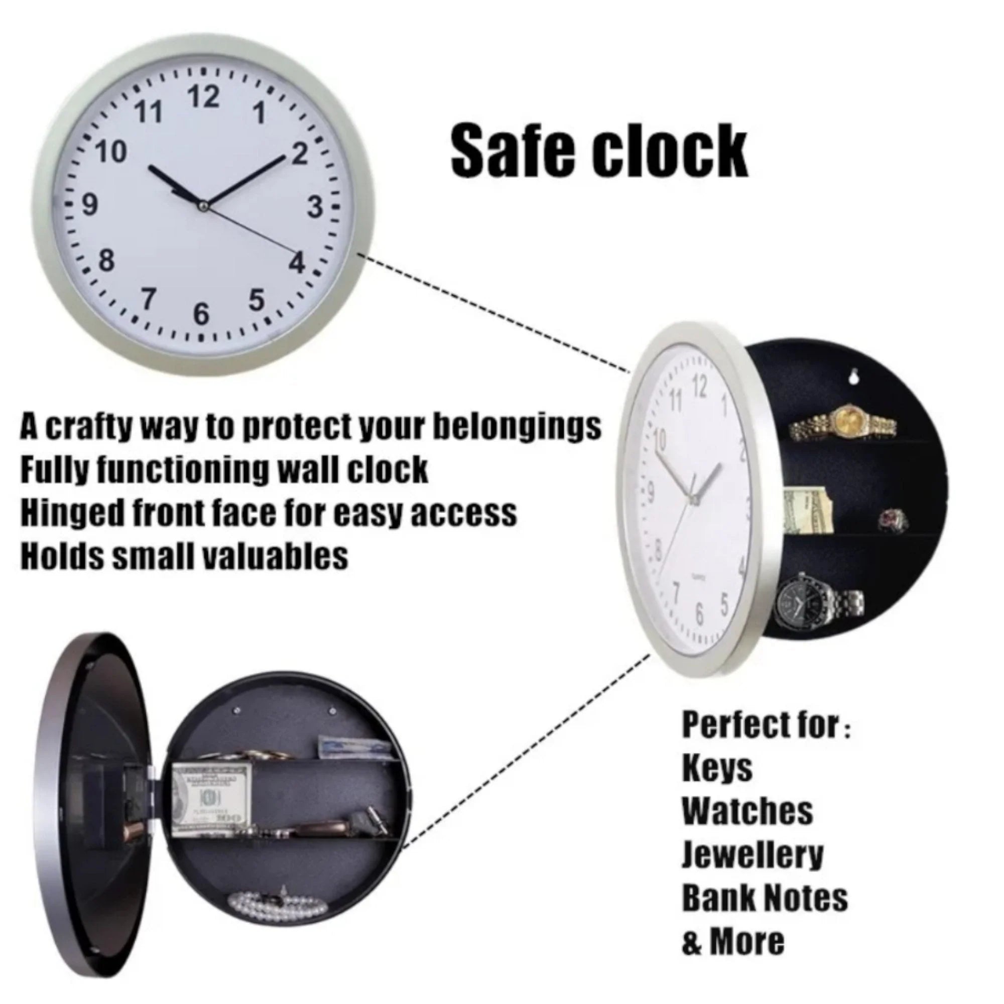 Zidni Sat Sef – Diskretan Čuvar Vaših Dragocjenosti