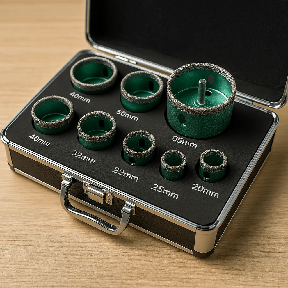 Set dijamantskih kruna za bušenje keramike