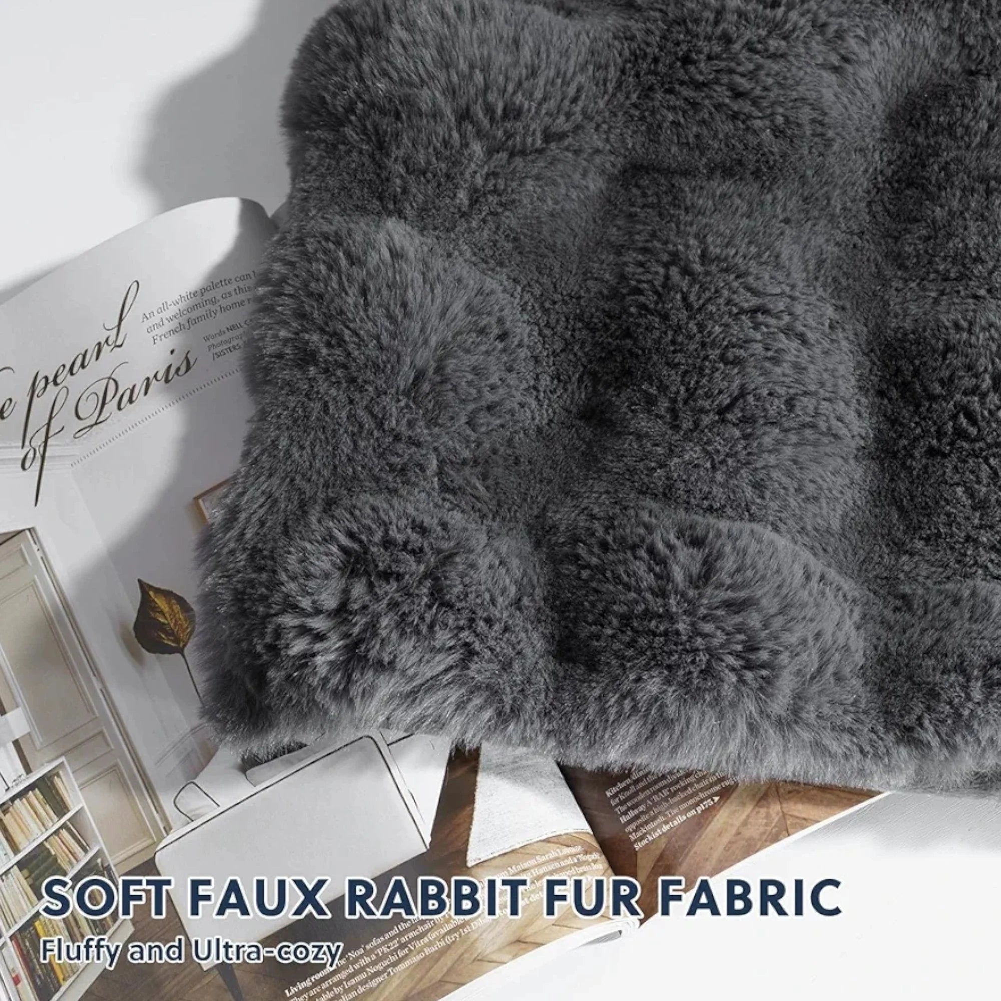 Luksuzni Set od 2 Jastučnice od Umjetnog Krzna