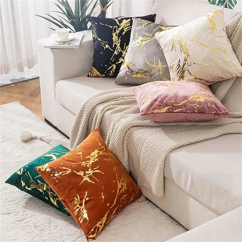 Set od dvije Baršunaste Jastučnice 40x40 cm – Dodir Luksuza i Udobnosti