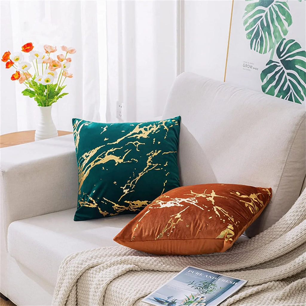 Set od dvije Baršunaste Jastučnice 40x40 cm – Dodir Luksuza i Udobnosti