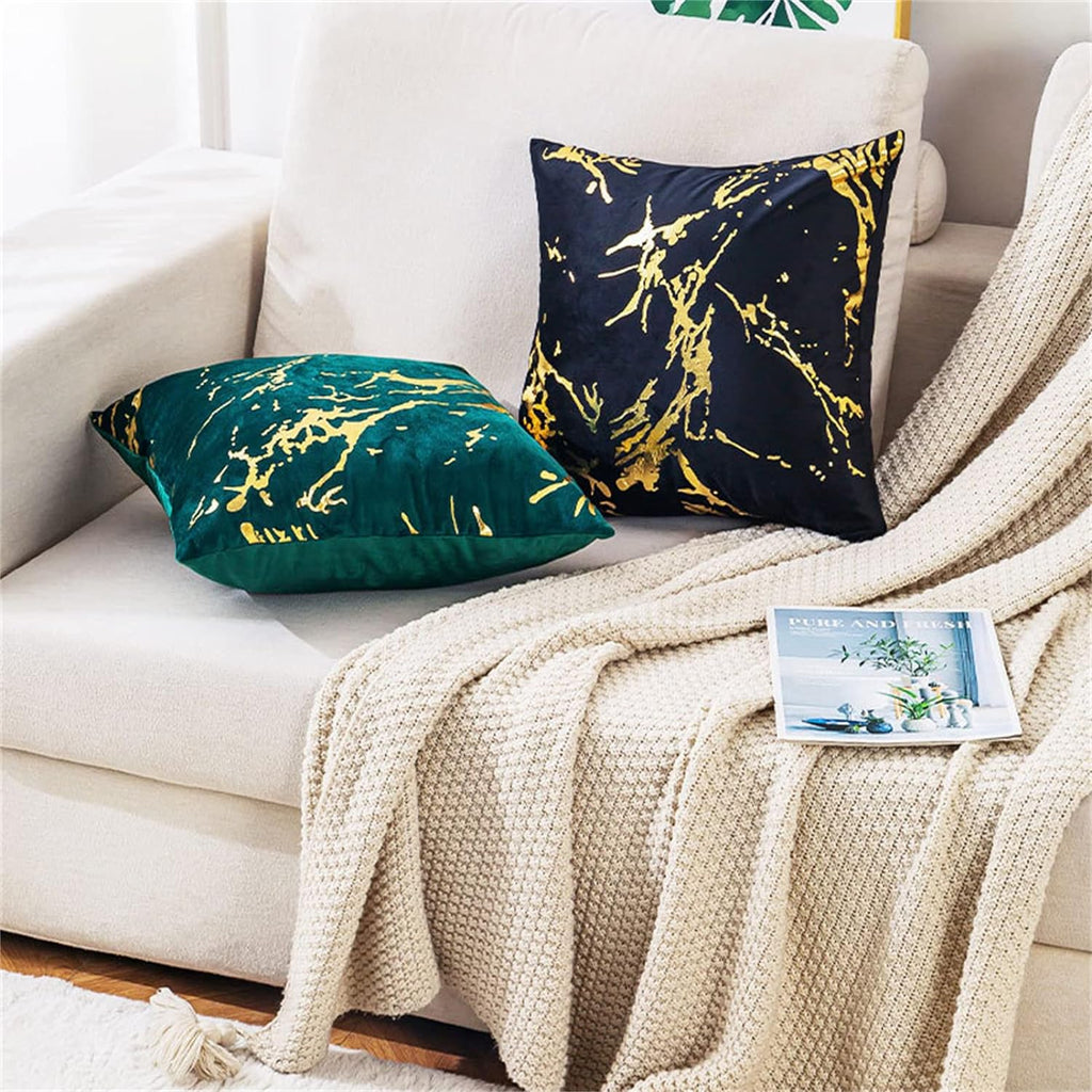 Set od dvije Baršunaste Jastučnice 40x40 cm – Dodir Luksuza i Udobnosti