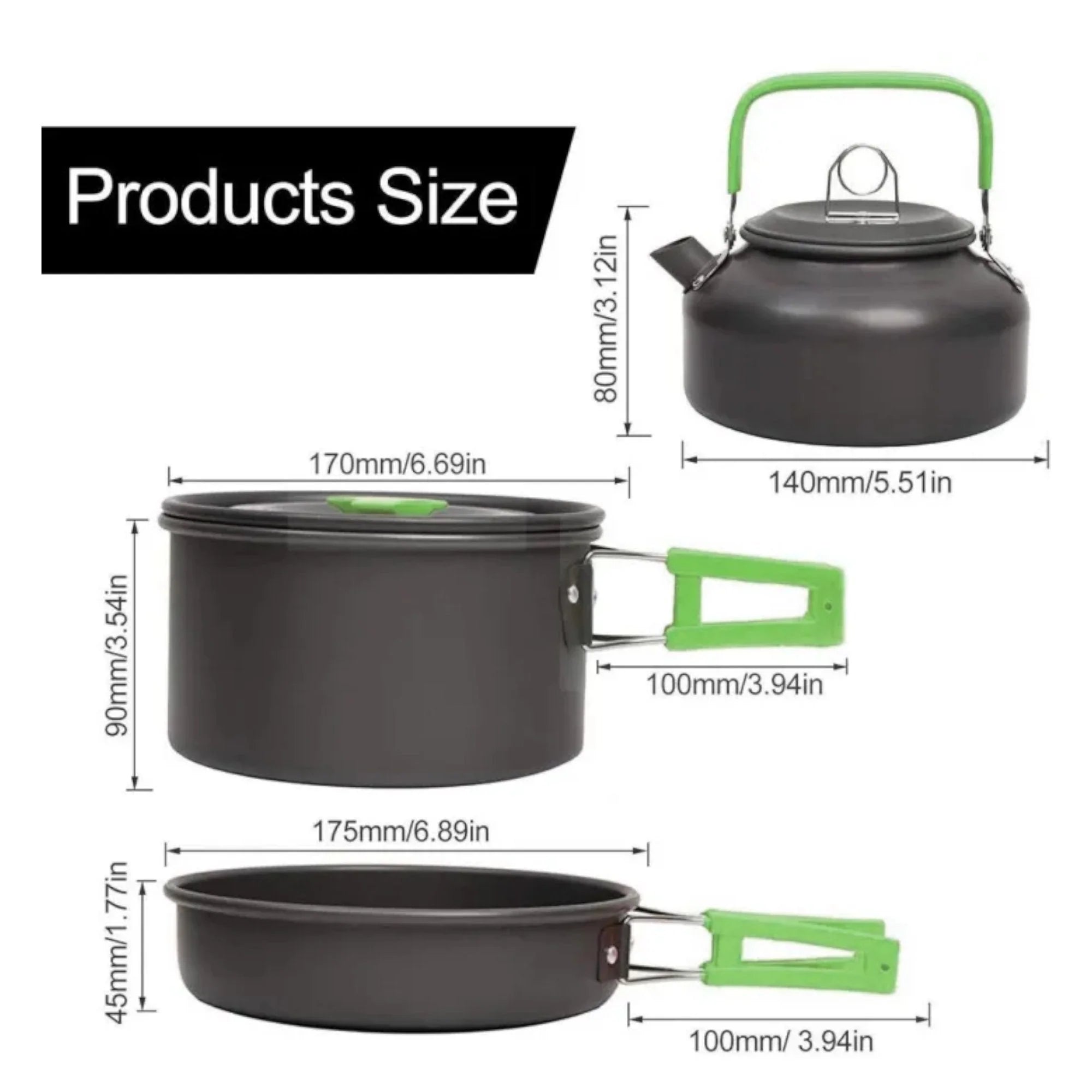 🍳 Kompaktni Set Posuđa za Kampiranje – Savršeno Kuhanje na Otvorenom