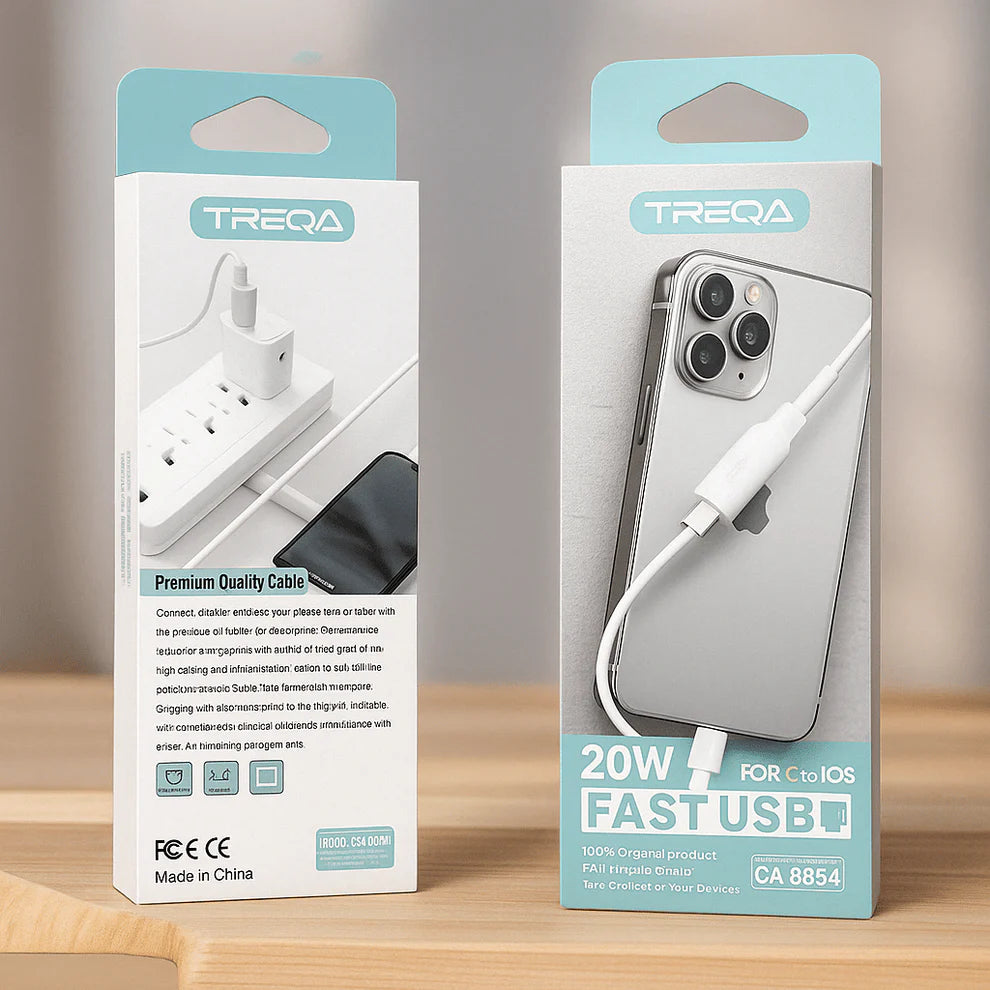 TREQA USB‑C na Lightning kabel 36 W (1 m)