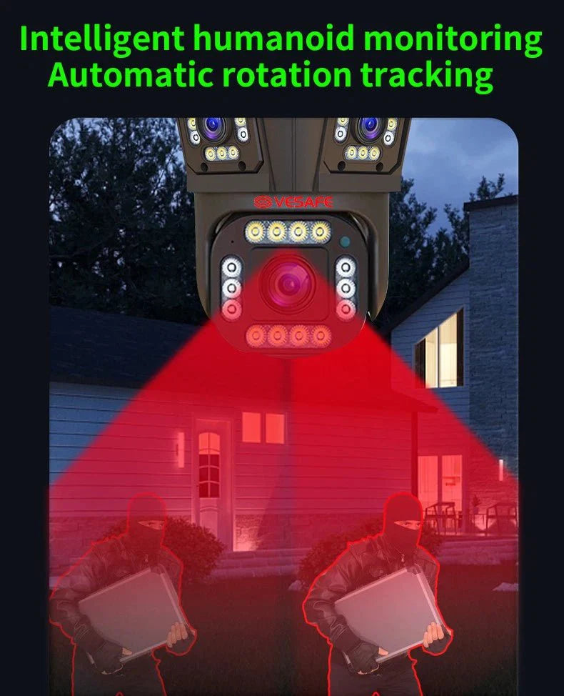 Trostruka CCTV PTZ IP Kamera 12MP