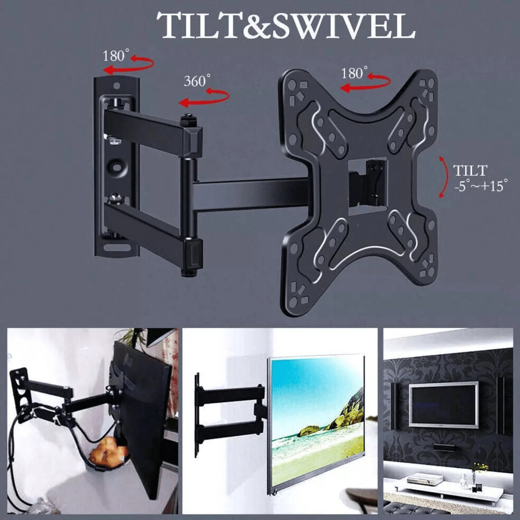 🖥️ Univerzalni TV Zidni Nosač – Sigurnost, Fleksibilnost i Moderan Dizajn