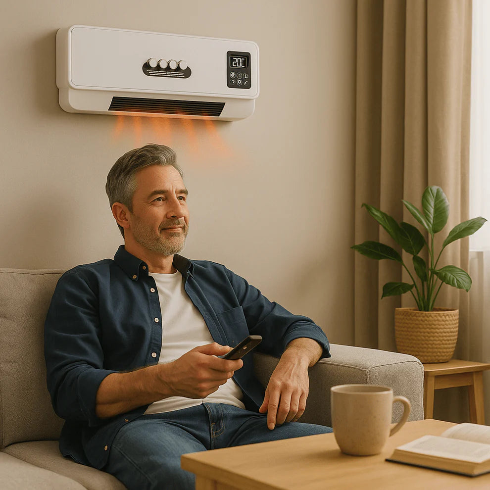 Zidni Električni Grijač i Klima sa Daljinskim 2u1