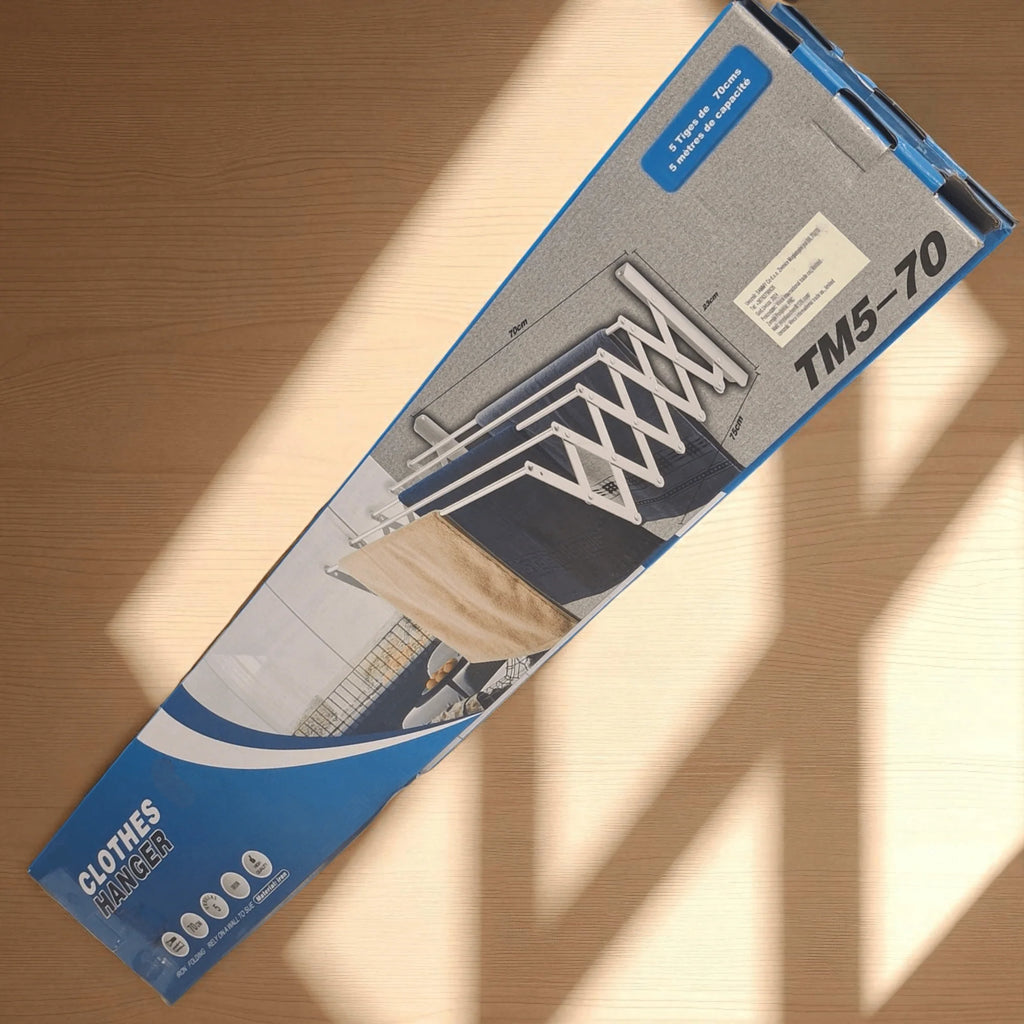 🪁 Sklopivi Zidni Stalak za Sušenje – Pametno Rješenje za Mali Prostor